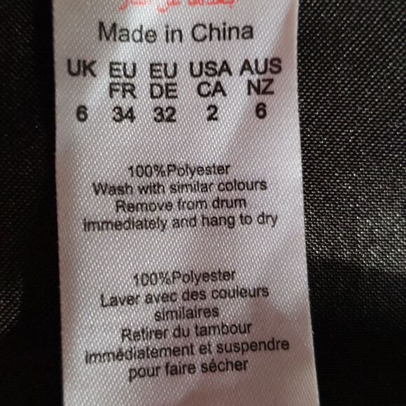 Pretty Little Thing Top Womens 2 Black Satin Dipped Ham Boned Corset Cami Swifty - Picture 8 of 9